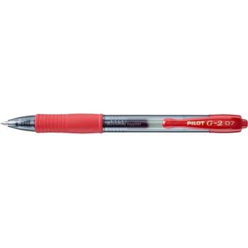 Pilot G-207 Retractable Gel Rollerball Medium Red - Pack of 12