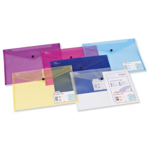 Snopake Polyfile Lite A4 Clear - Pack of 5 - 1 to 5 Packs