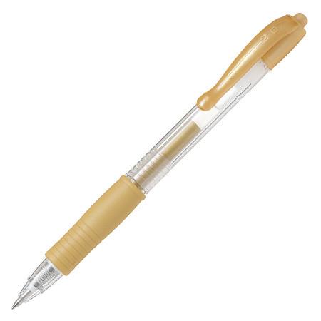 Pilot G-207 Retractable Gel Rollerball Medium Metalic Gold - Pack of 12