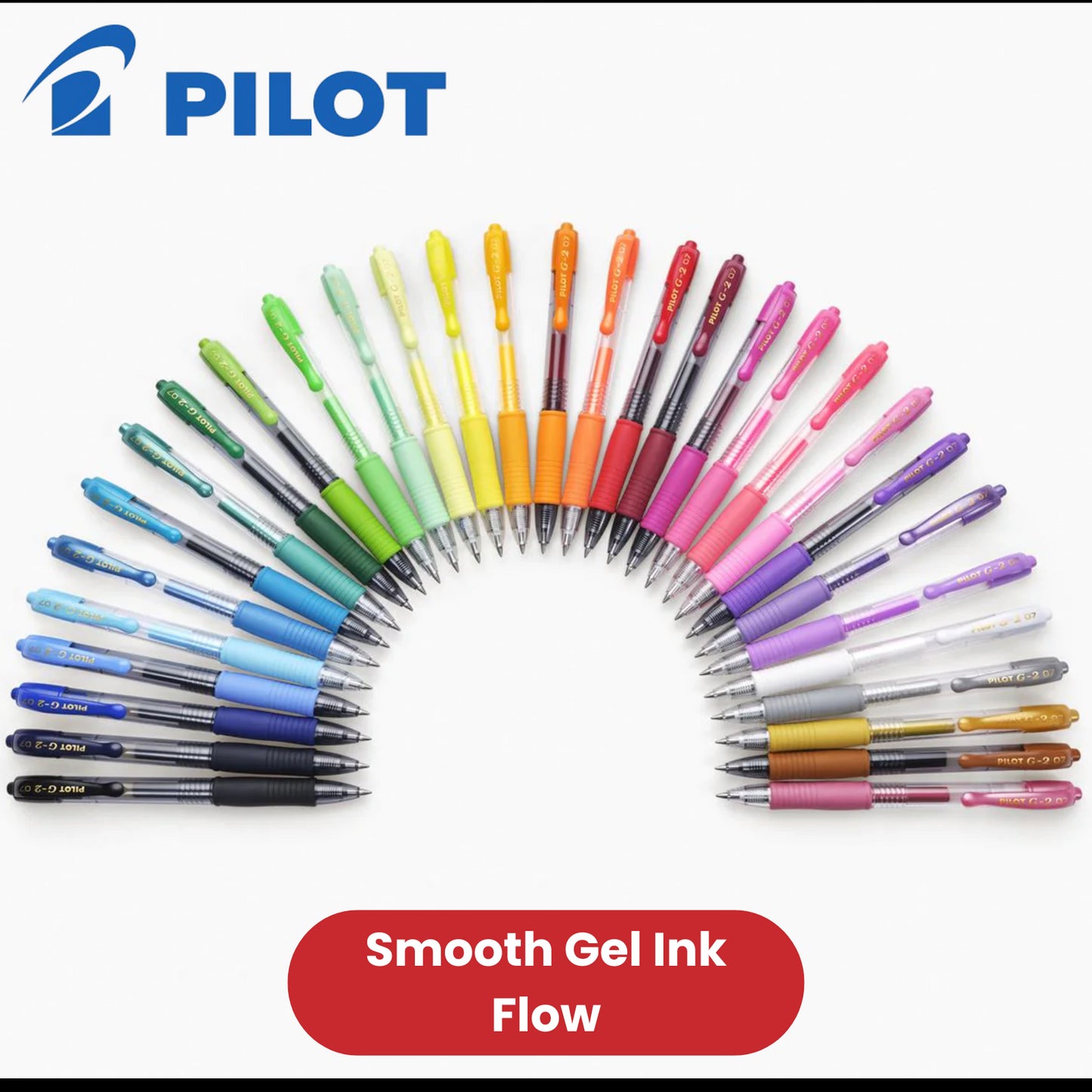 Pilot G-207 Retractable Gel 0.7 mm Medium Point Rollerball Pen - Metallic Green