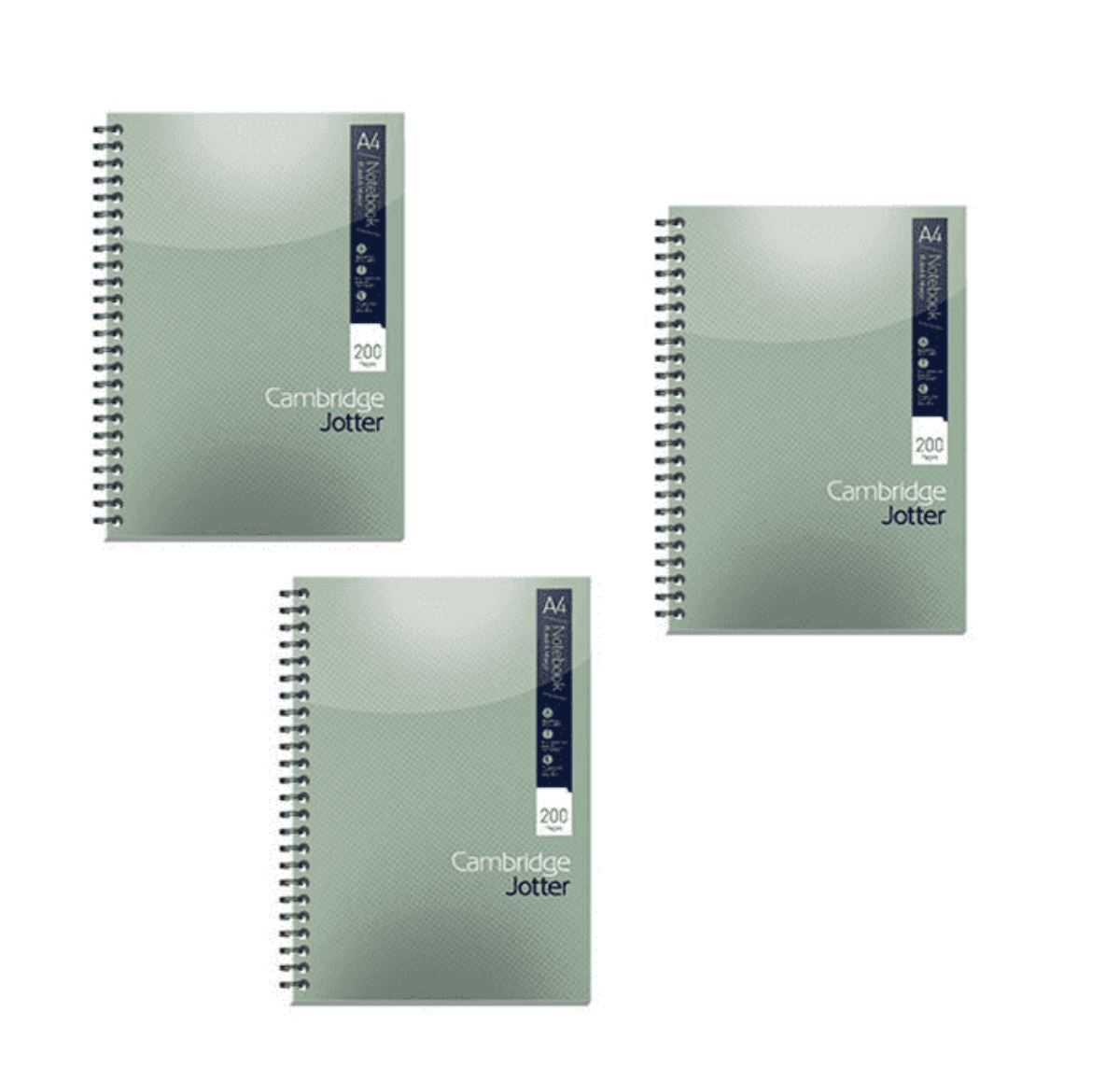 Cambridge Jotter A4Wbound Notebook - Pack of 3