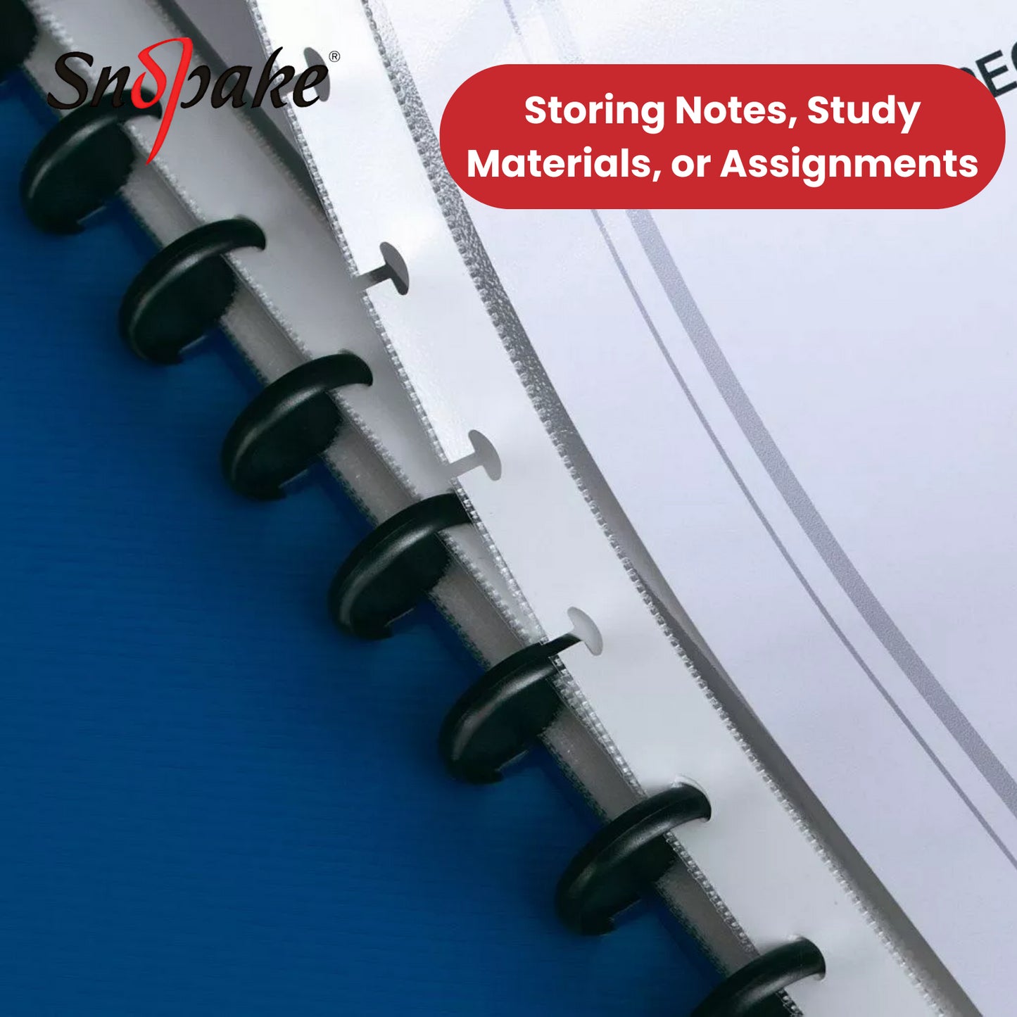 Snopake 40-Pocket A4 Organizer Display Book, Refillable & Durable - Pack of 1