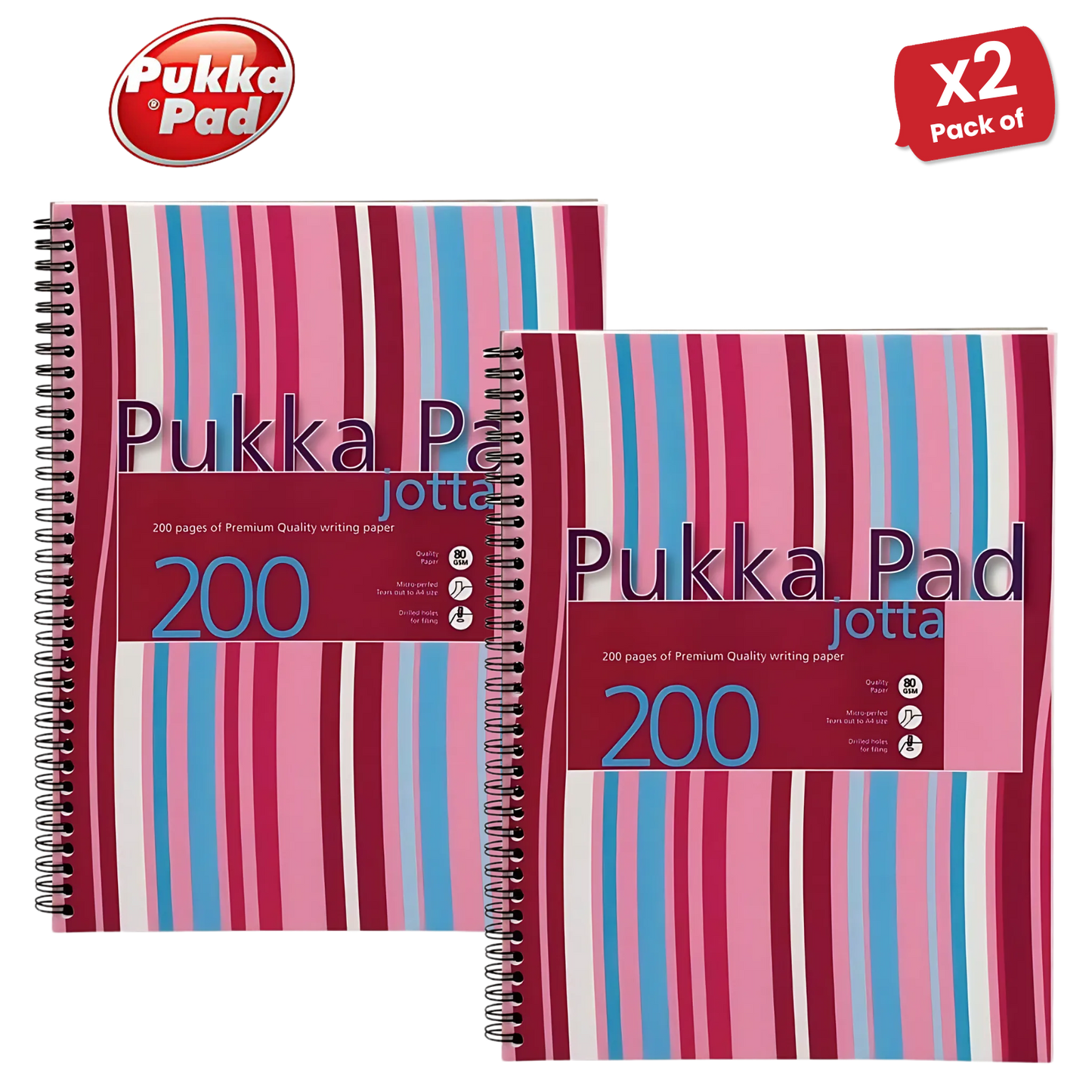 Pukka A4 Jotta polyprop cover. 200 pages - Single - Pack of 1 to 30