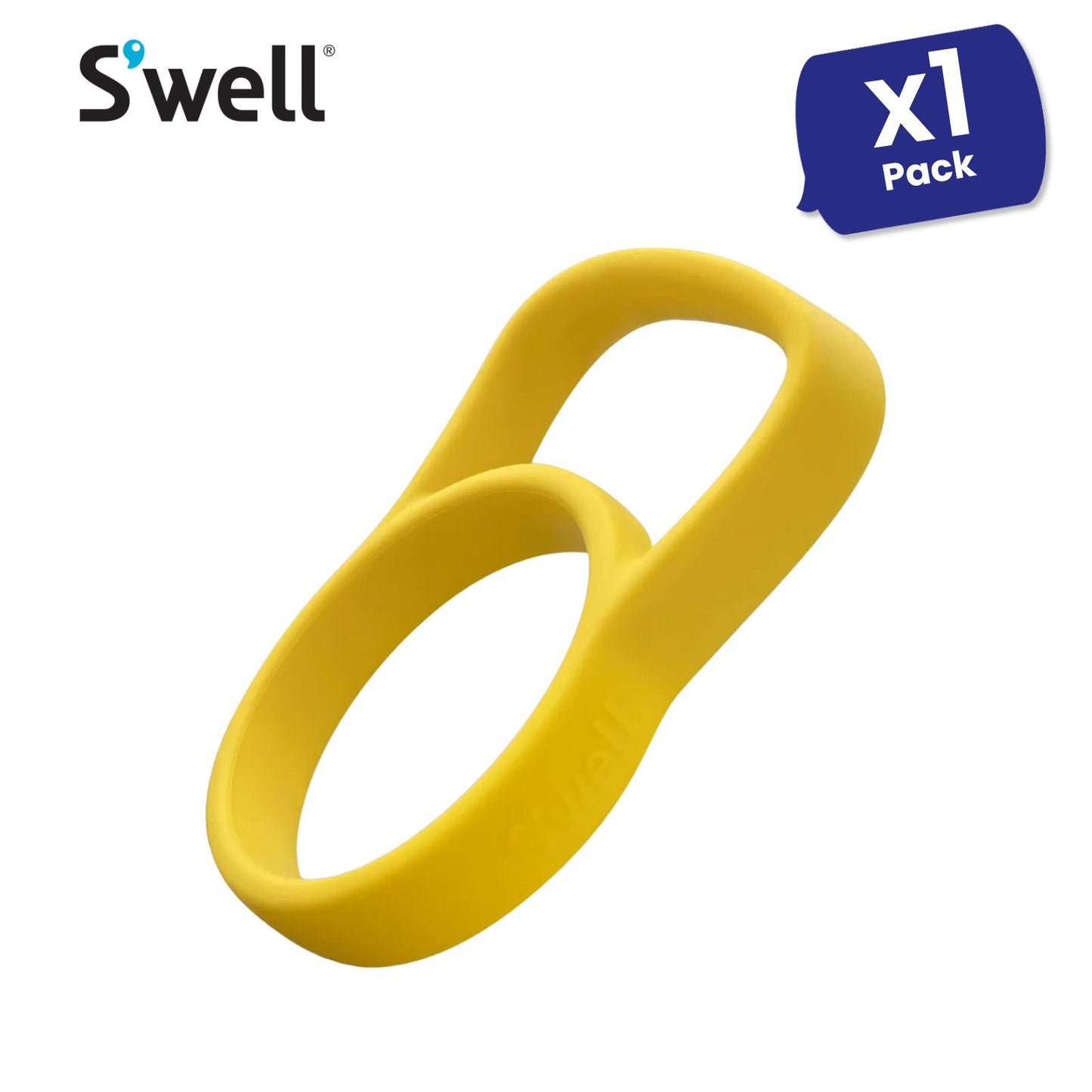 S'well Traveler Handle Silicone Bottle Grip Carry Accessory, Yellow