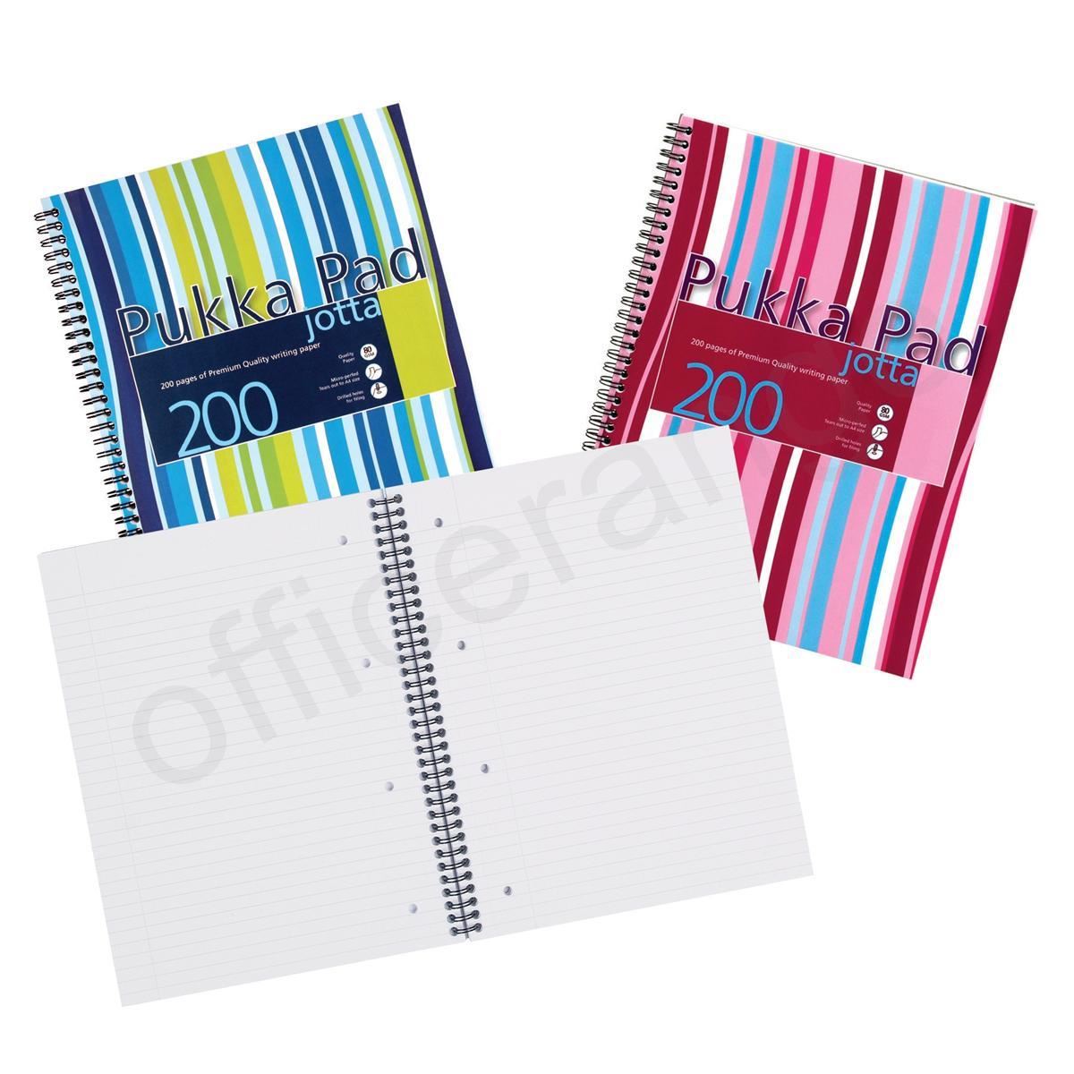 Pukka A4 Jotta polyprop cover. 200 pages - Pack of 9