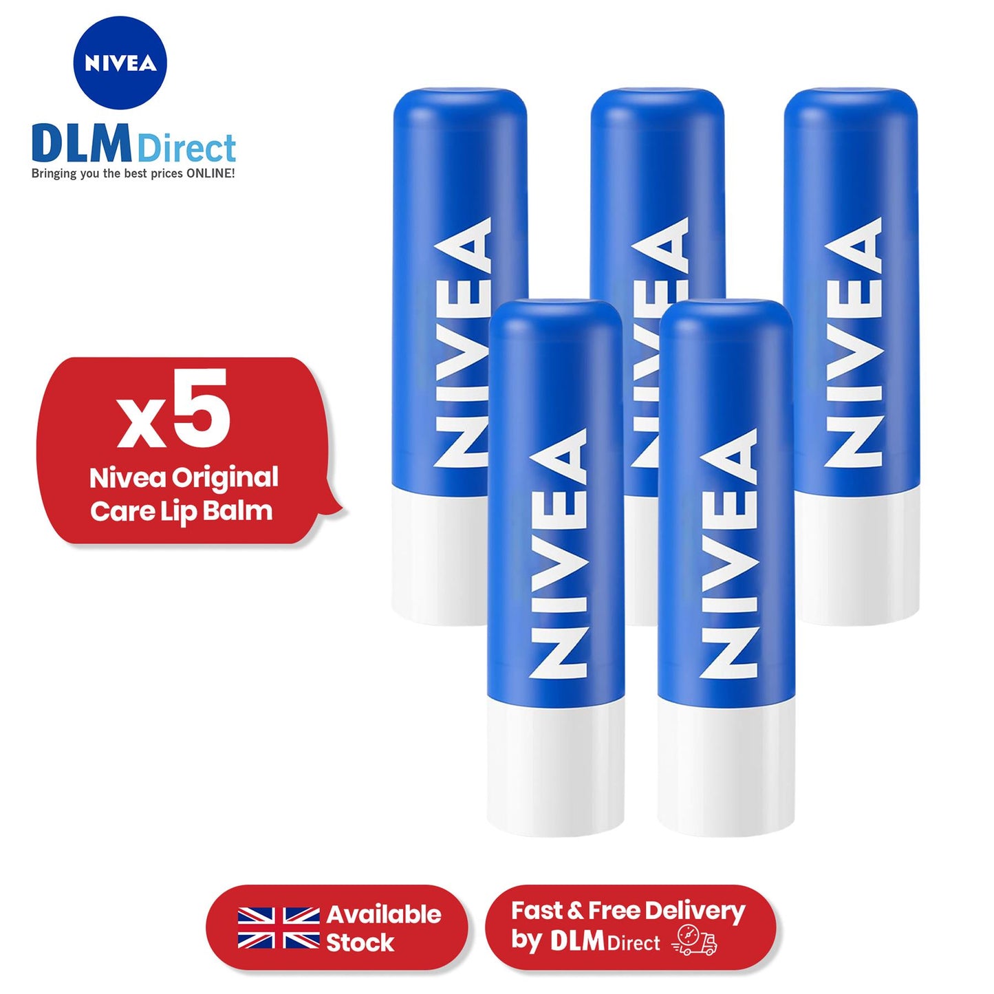 Nivea Lip Original Care x 1 - 1 to 36 Packs