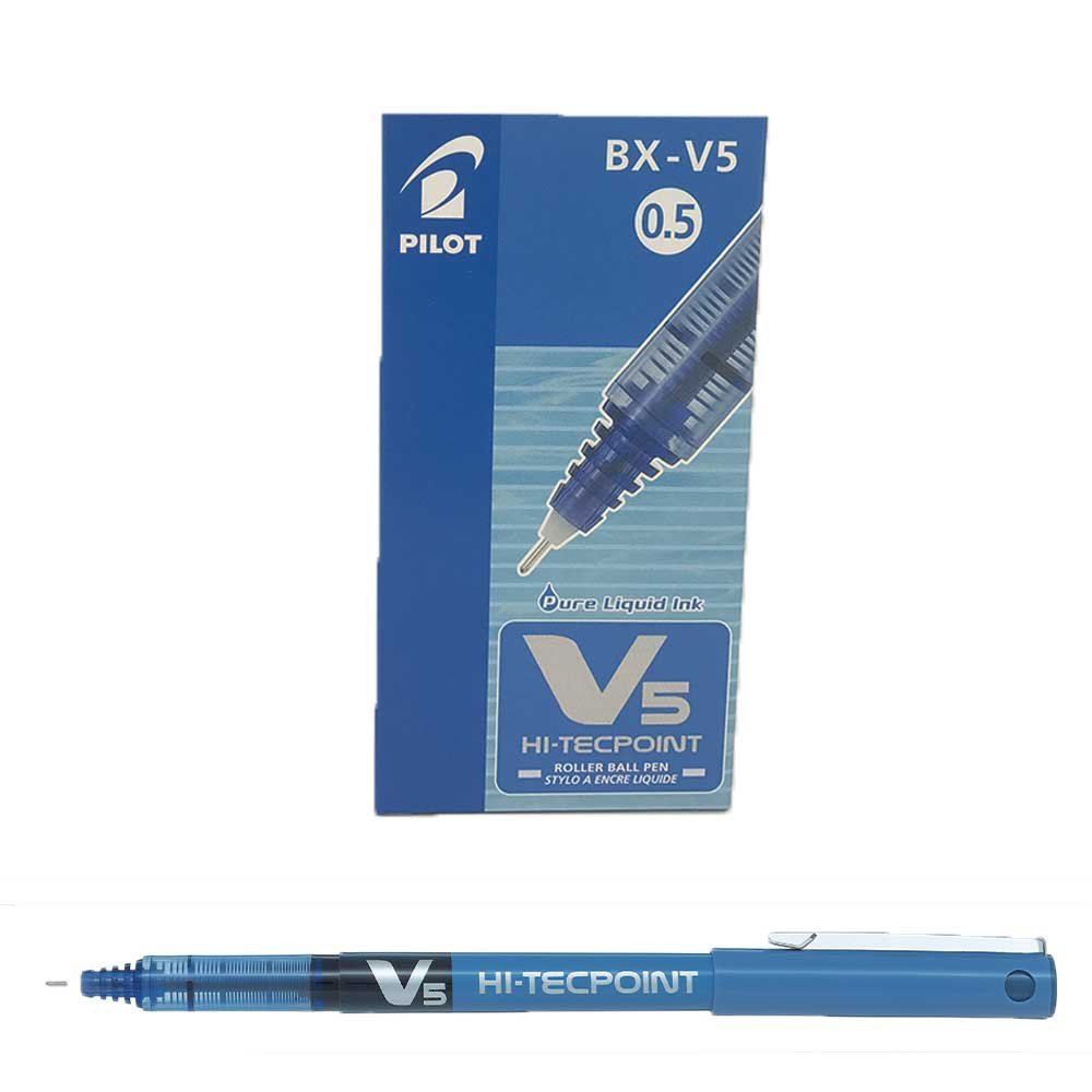 Pilot V7 Rollerball Pen 0.7mm Needle Tip Blue - Pack of 12
