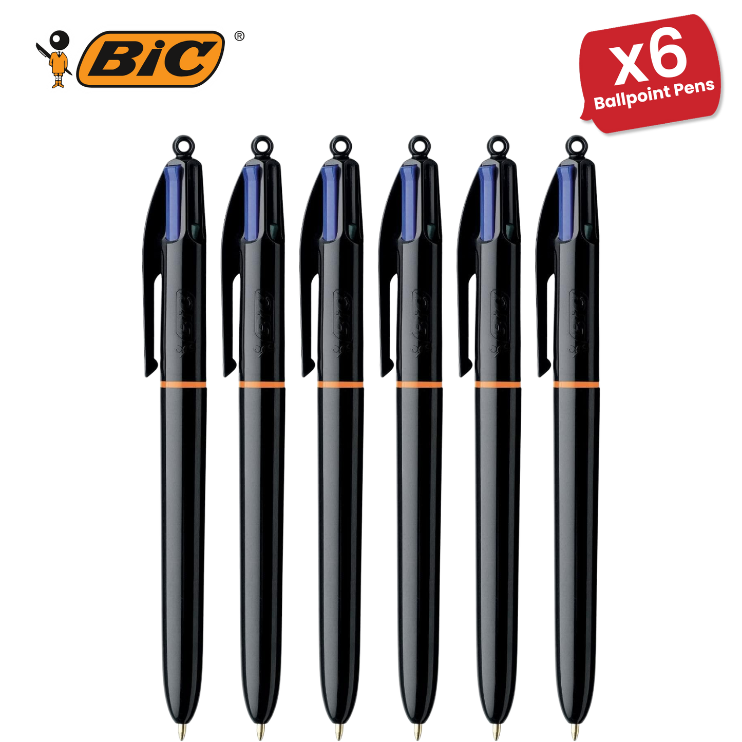 Bic 4 Colours Pro Ballpoint Pen 1.0mm - Single Pen