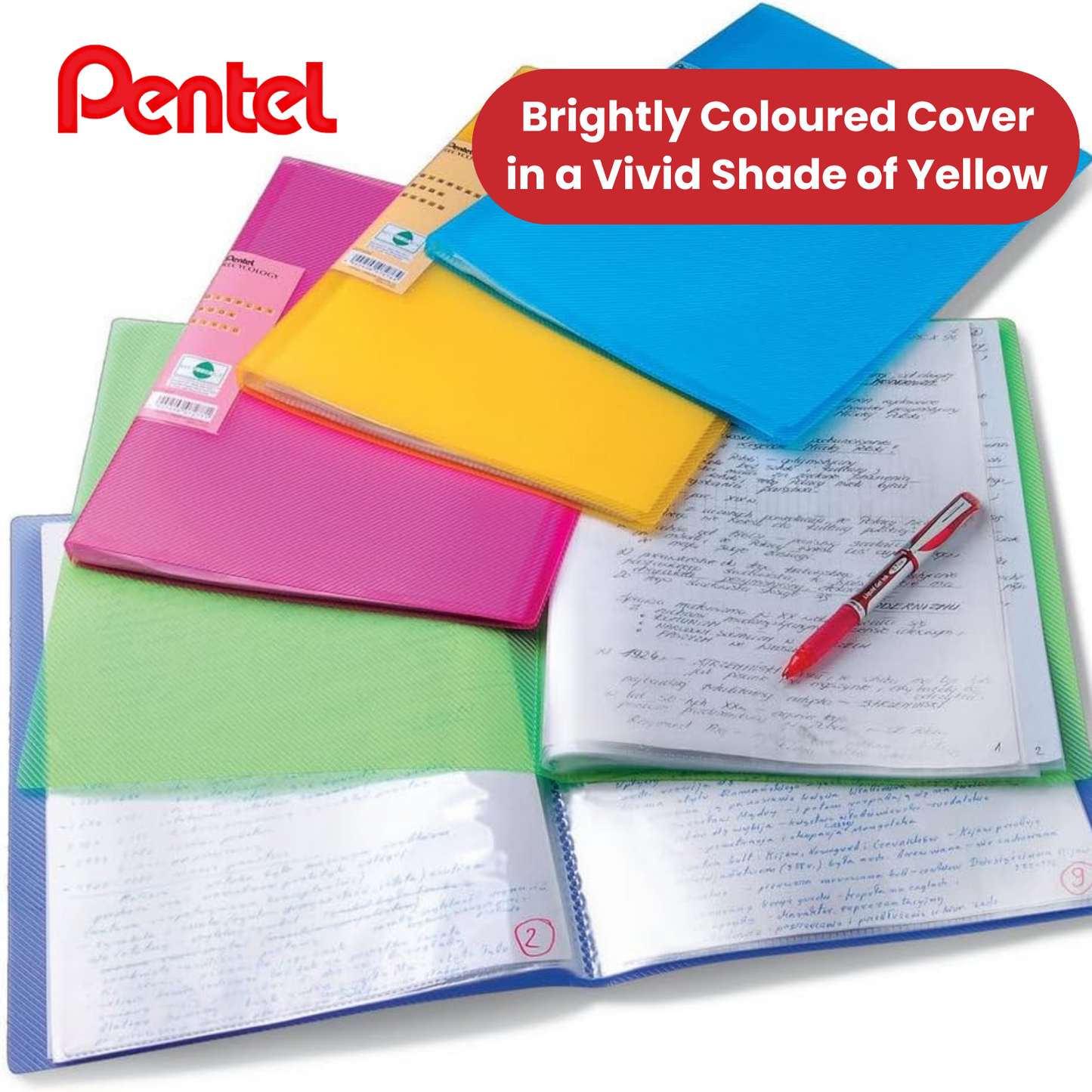 PENTEL RECYCOLOGY DISP BK VIV 30PKT YLW - Pack of 1