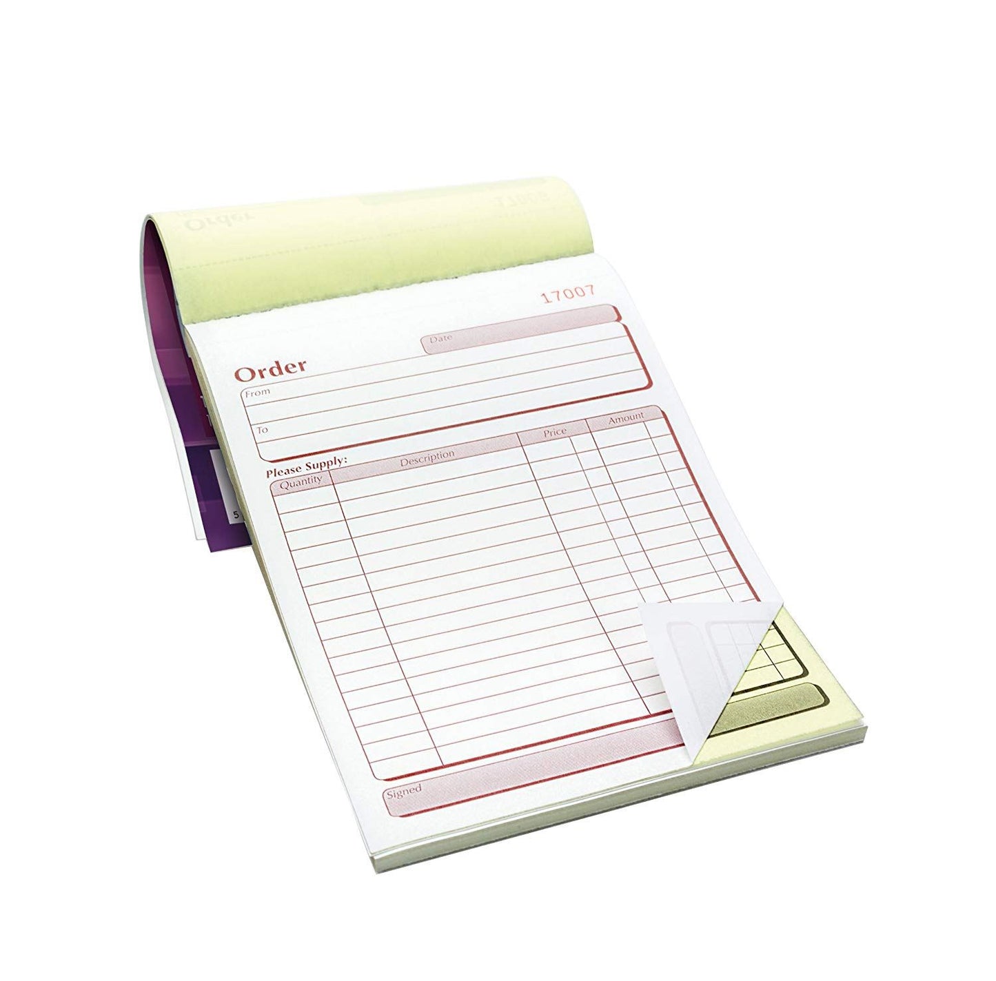Pukka Pad NCR Triplicate Order Book 137mm x 203mm - Pack of 5