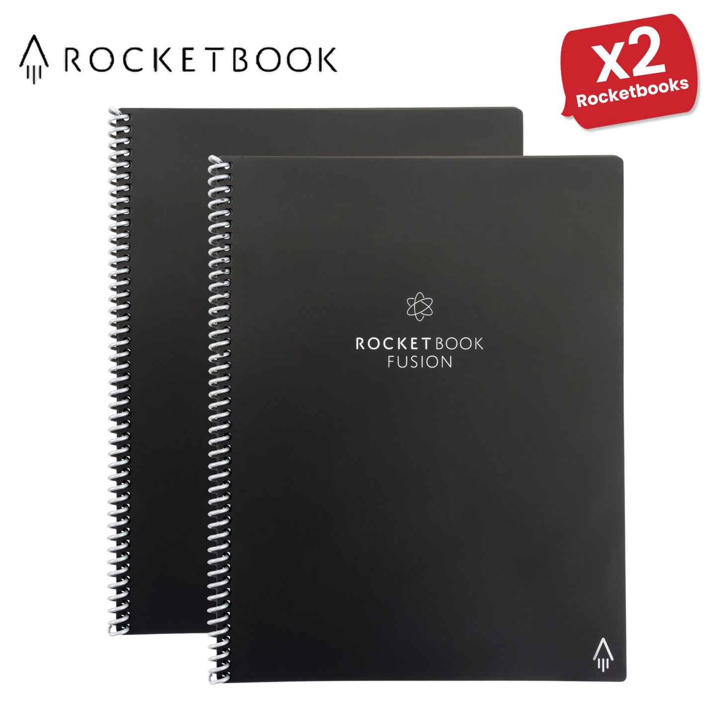 Rocketbook Fusion A4 Letter - Dotted Paper - Black
