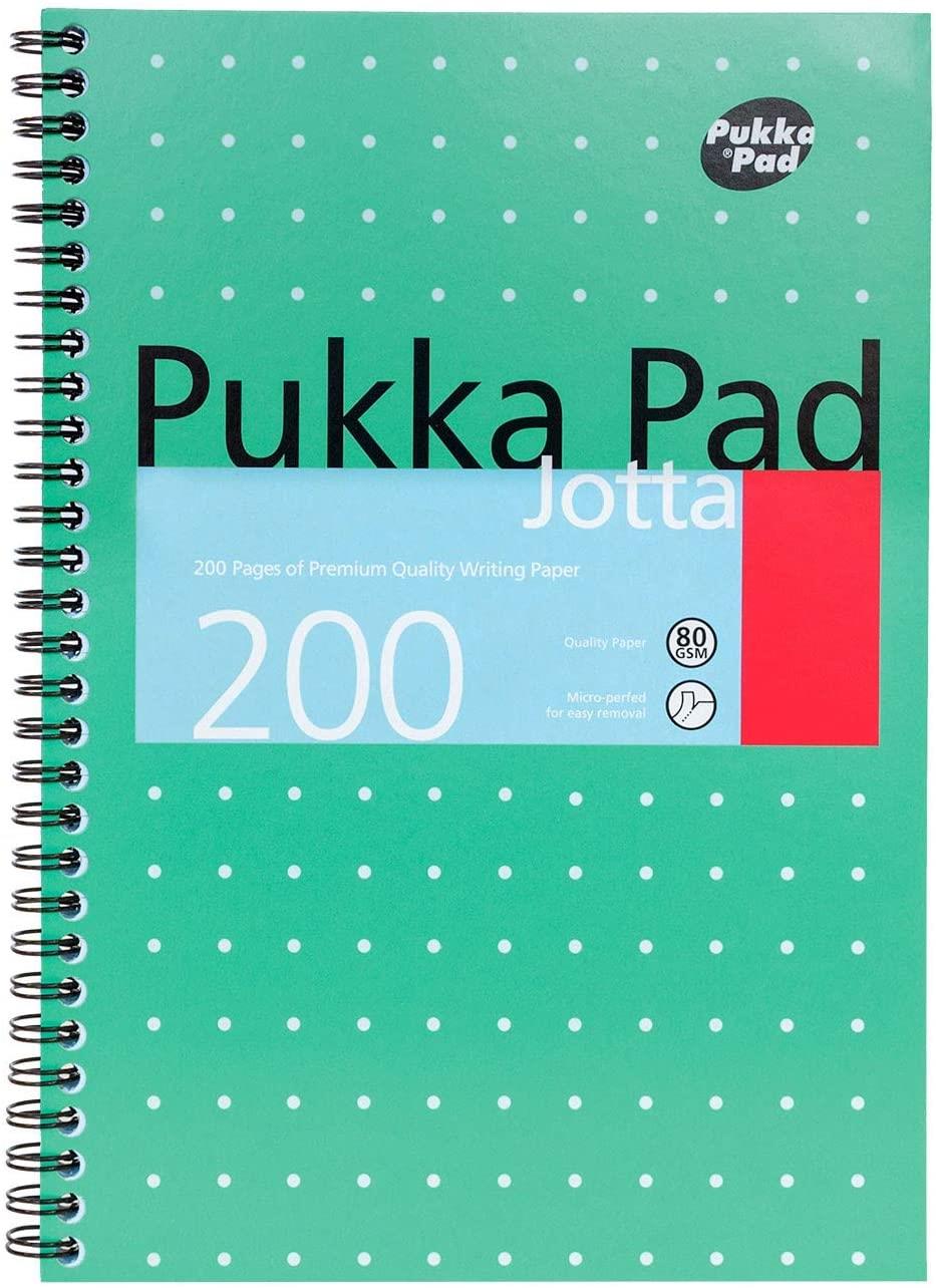 PUKKA WHITE B5 WIREBOUND PADS (RULED/MARGIN) - PACK OF 3