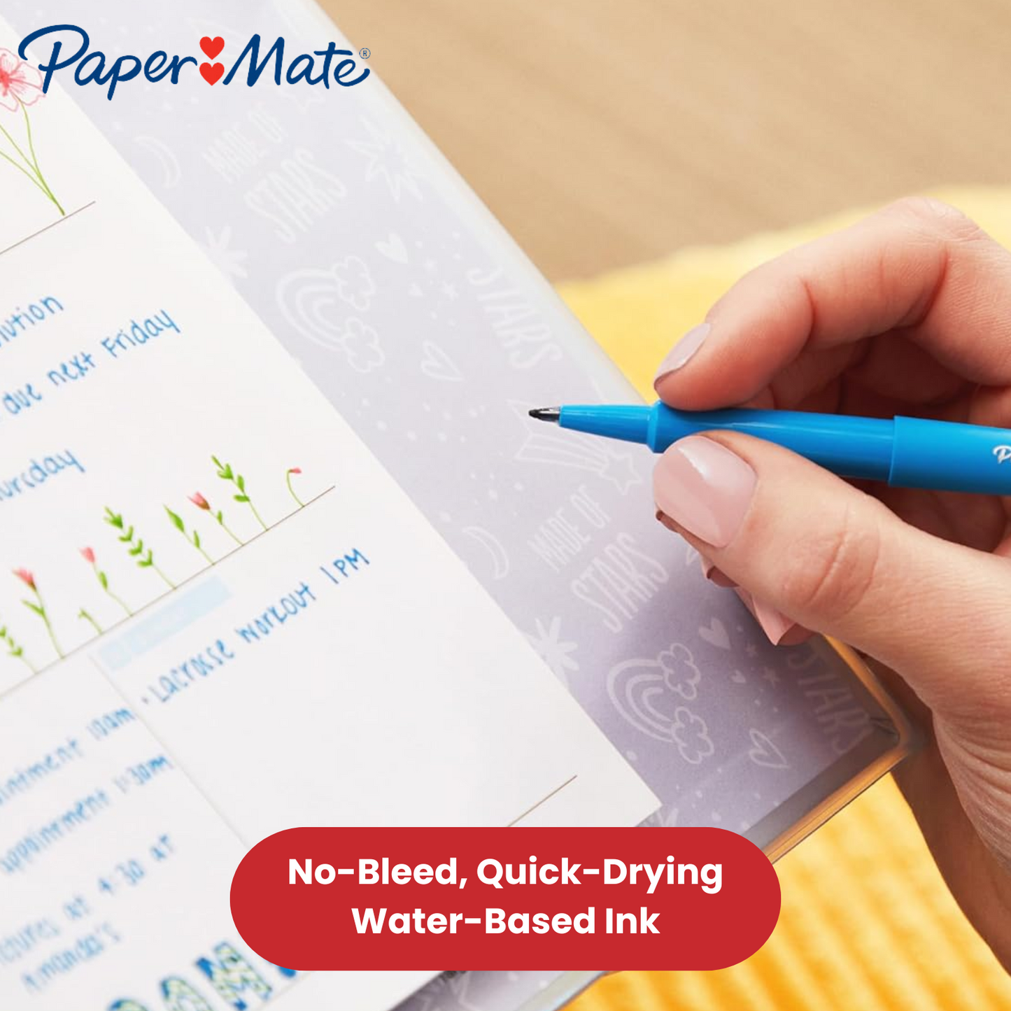 Paper Mate Flair Felt Tip Pens Candy Pop (Pack of 24) - Vibrant Multi Colors Ink