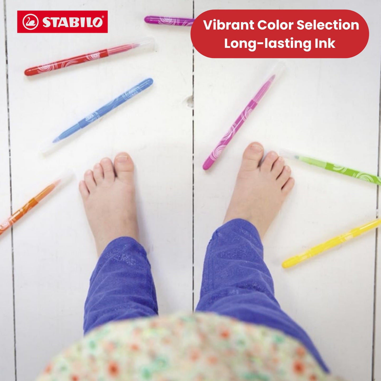 Stabilo Power XL Lasting Felt Pens Assorted Pack of 24 - 1 to 5 Packs