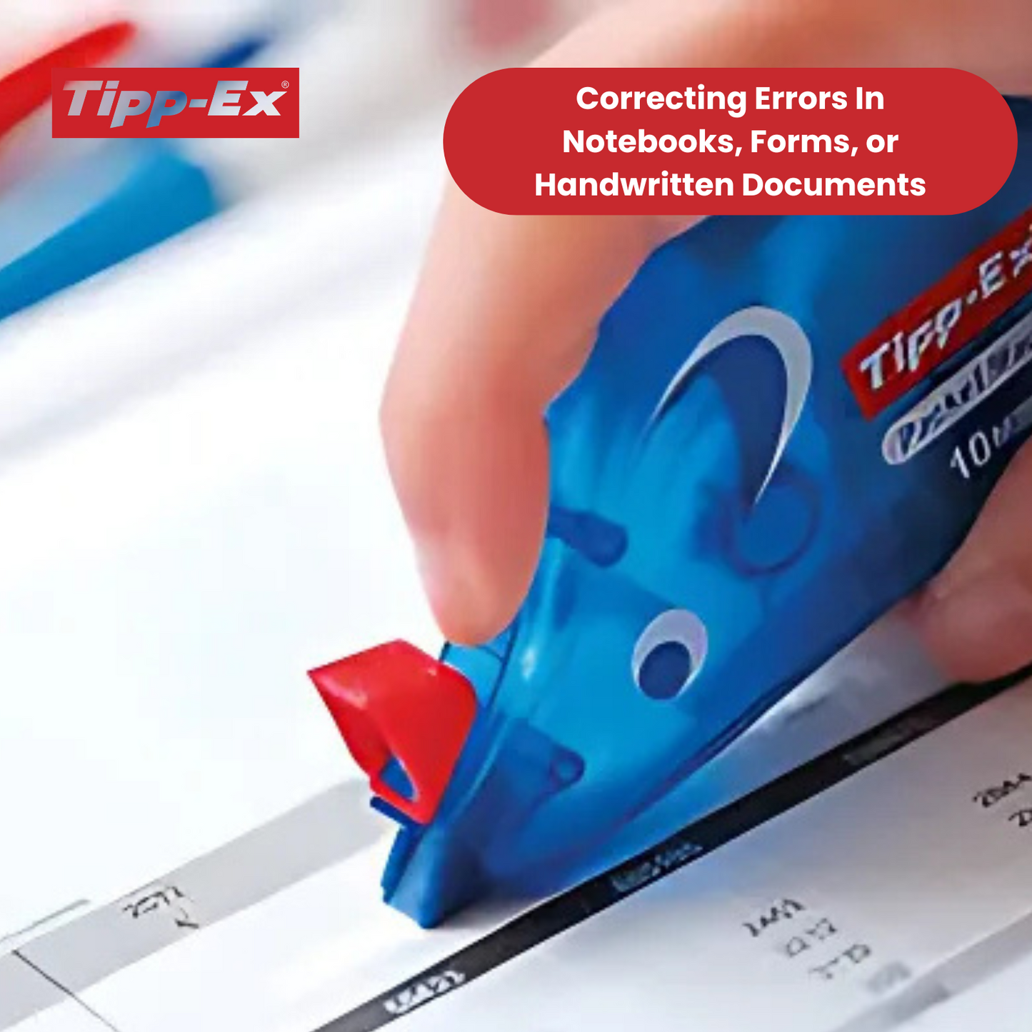 Tipp-Ex Pocket Mouse Correction Tape Roller 4.2mm x 10m- Pack of 2