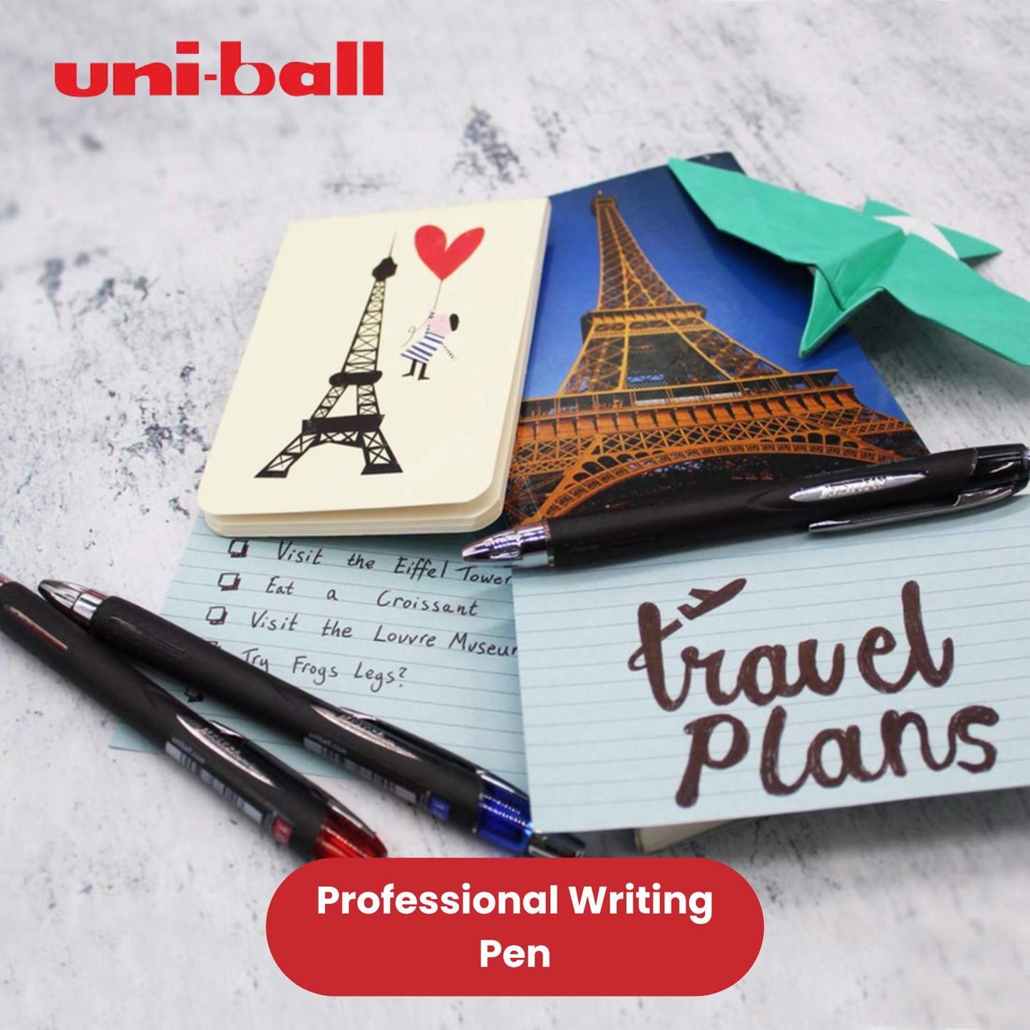 Uniball Jetstream New Retractable Rollerball Pen Black - 1 to 36 Packs