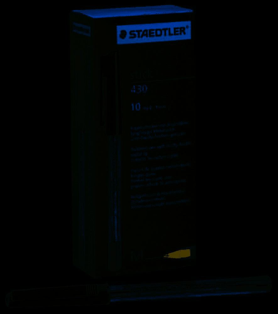 Staedtler Stick 430 M-9 Ballpoint Pen Medium - Black - Pack of 20