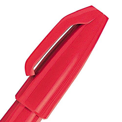 Pentel Sign pen Fibretip Red Pack of 3
