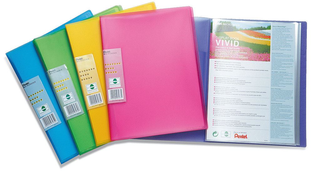 PENTEL RECYCOLOGY VIVIDFILE AST - Pack of 5