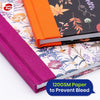 Pukka Pad A4 Visitor Log Book Cream 96 Pages Floral Hardcover Sign In Book for Office or School