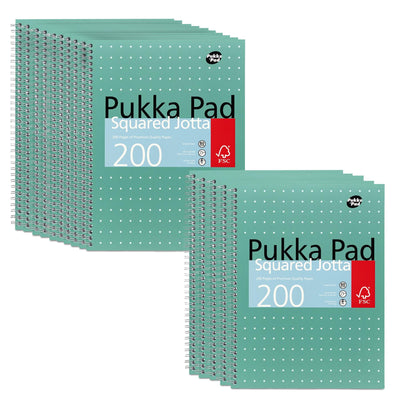 15x Pukka Pad A4 Metallic Squared & Lined Notebooks 200 Pages 80GSM Wirebound