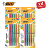 Bic brite liner Grip (1.6 to 3.3 mm) Chisel Tip Highlighter Pen Assorted (1 x Pack of 5 Highlighter Pens) - 1 to 5 Packs