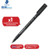 STAEDTLER Lumocolor Black Permanent Marker - 318F 0.6mm Fine Tip Writing Markers for Office
