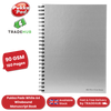 PUKKA PADS WHITE A4 WIREBOUND MANUSCRIPT BOOK 160 page 90gsm (RULED) - PACK OF 1 to 5