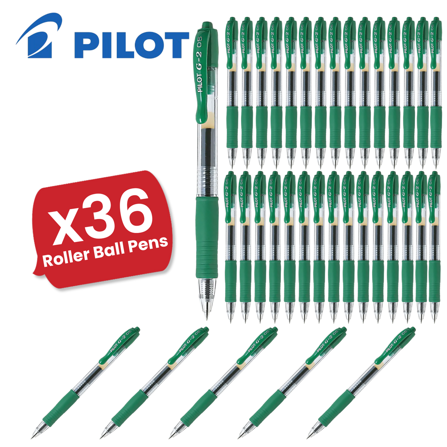 Pilot G2 05 Fine Point Green Single Pen to Multi Pens Office, School & Home Use