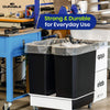 Durable 110L Bin Bags 25 Pack Recycled Plastic for Daily Use