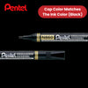 Pentel N860 PERMANENT CHISEL MARKER BLACK - Pack of 12