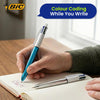 BIC 4 Colours Shine Retractable Ballpoint Pens 1.0mm Medium - Pack of 2