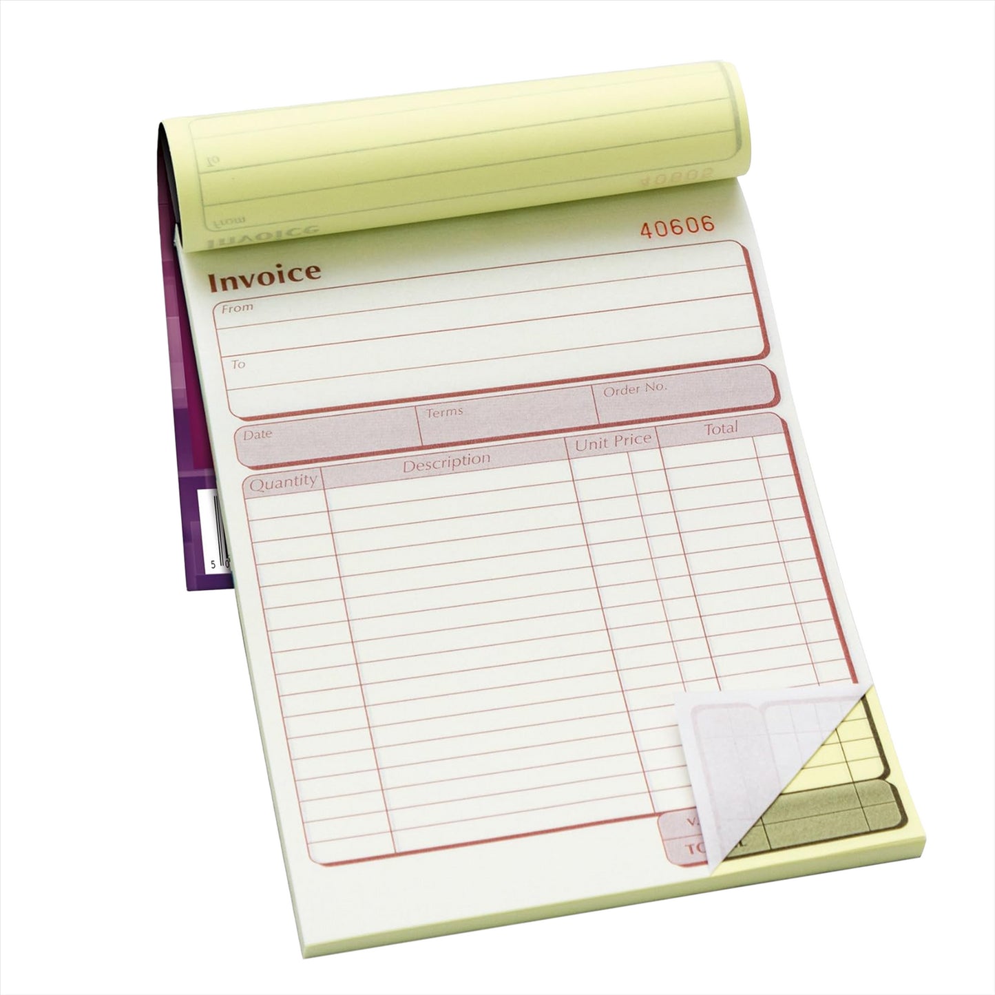 Pukka Pad Duplicate Invoice Book 5 Pack NCR Receipt Order Pad for Small Business