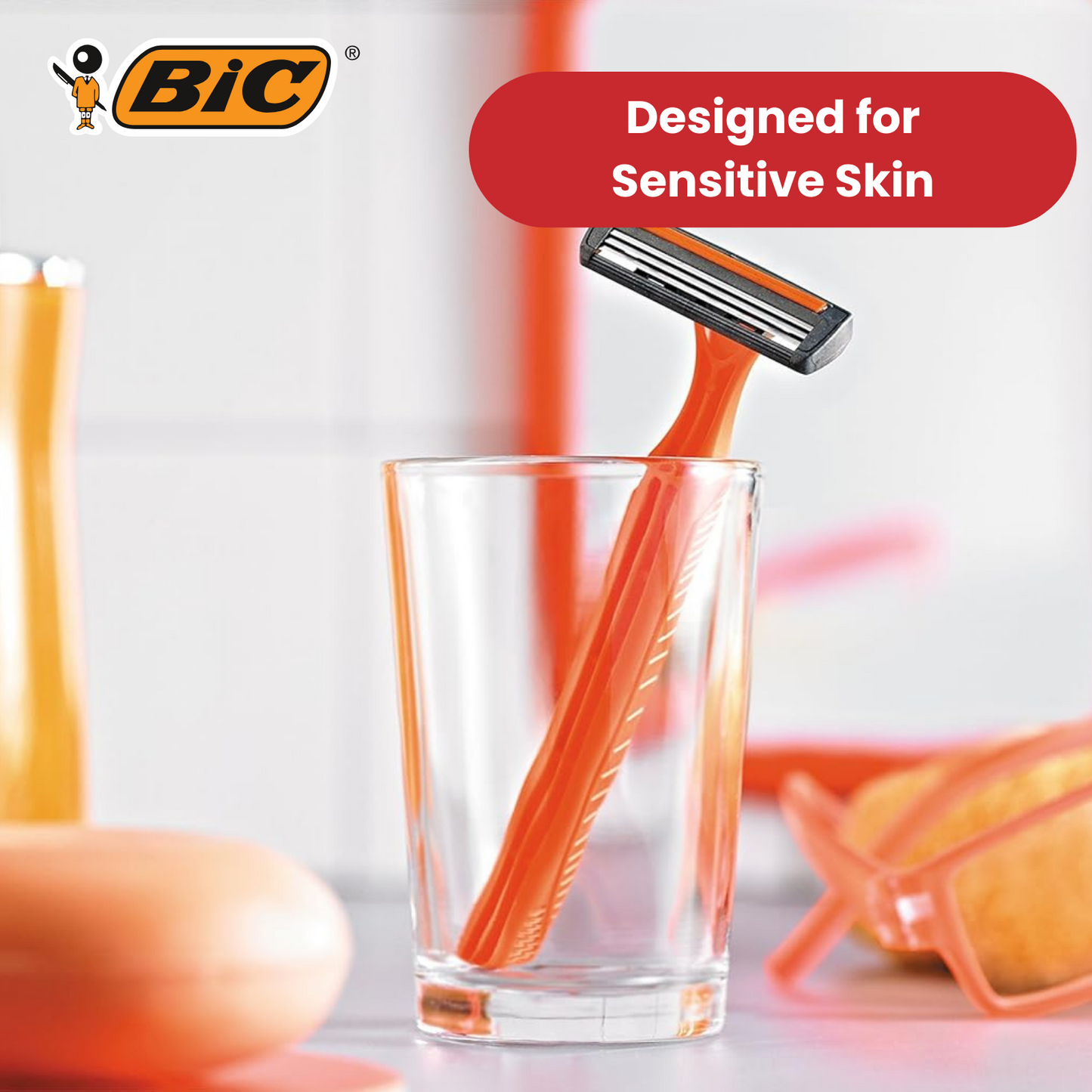 Bic 3 Sensitive Razors 4 - 1 Pack