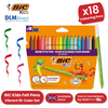 BIC Kids Kid Couleur Colouring Pens Assorted - Pack of 18 - 1 to 5 Packs