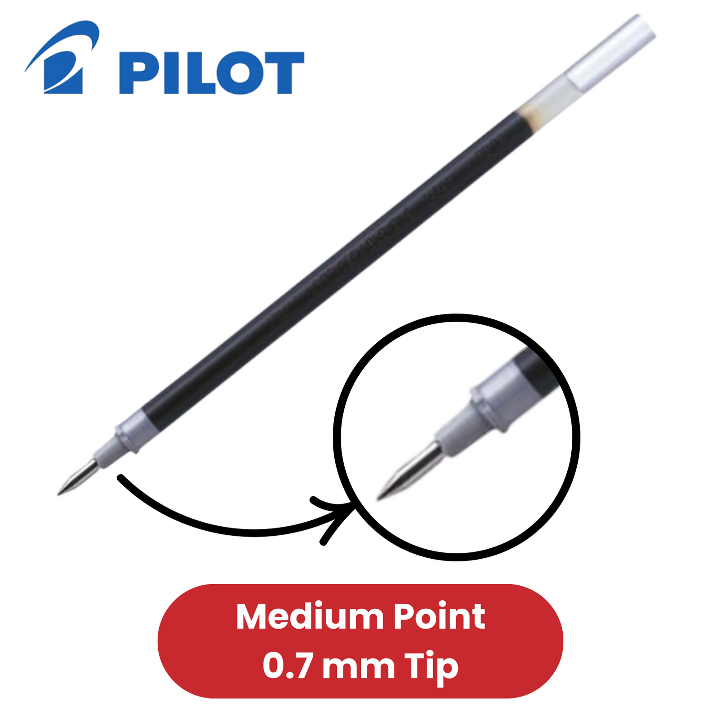 Pilot G1-07 Refill - Red - Single Refill - Pack of 2 to 36