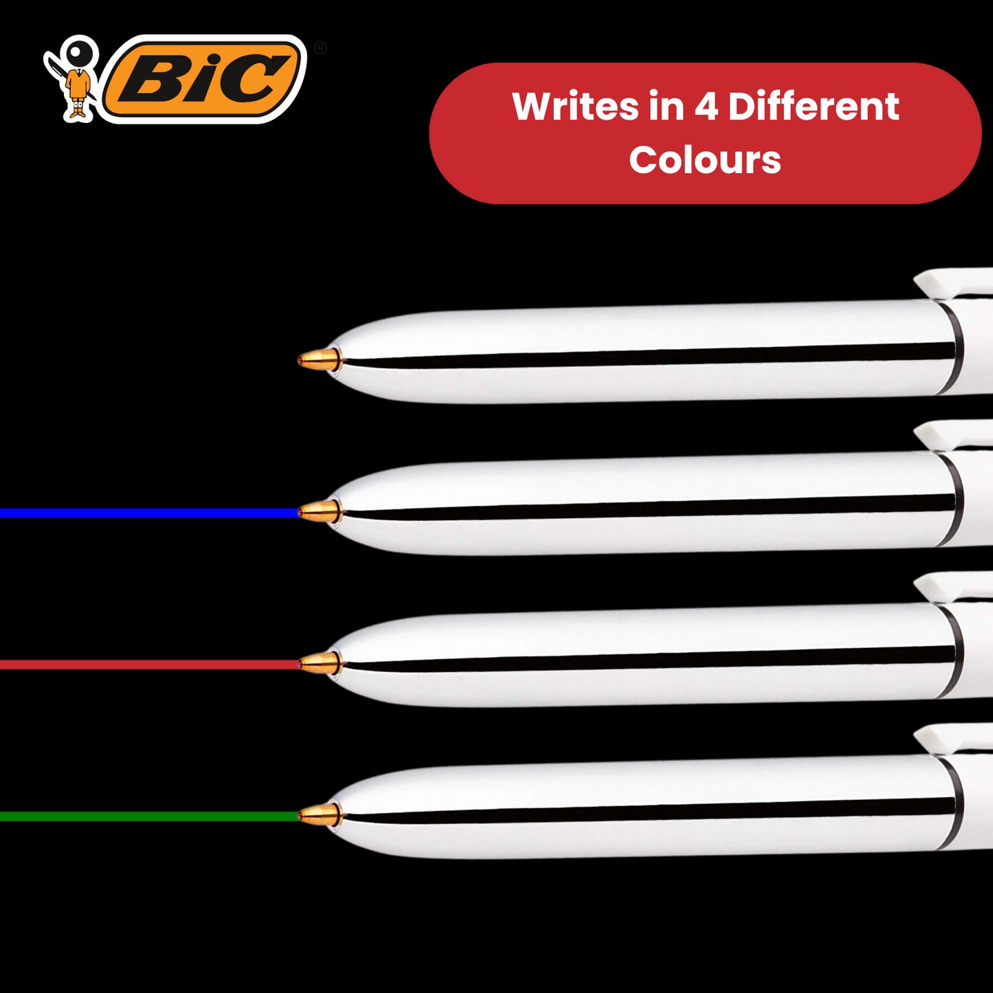 BIC 4 Colour Shine - Pack of 1