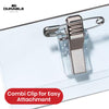 Durable Name Badge 25 Pcs Plastic Personalised Name Badges, Combi Clip ID Tags for Events