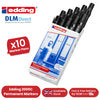 Edding 2000 C Permanent Marker Bullet Tip 1.5-3 mm Line (Black) - 1 x Pack of 10 Permanent Markers