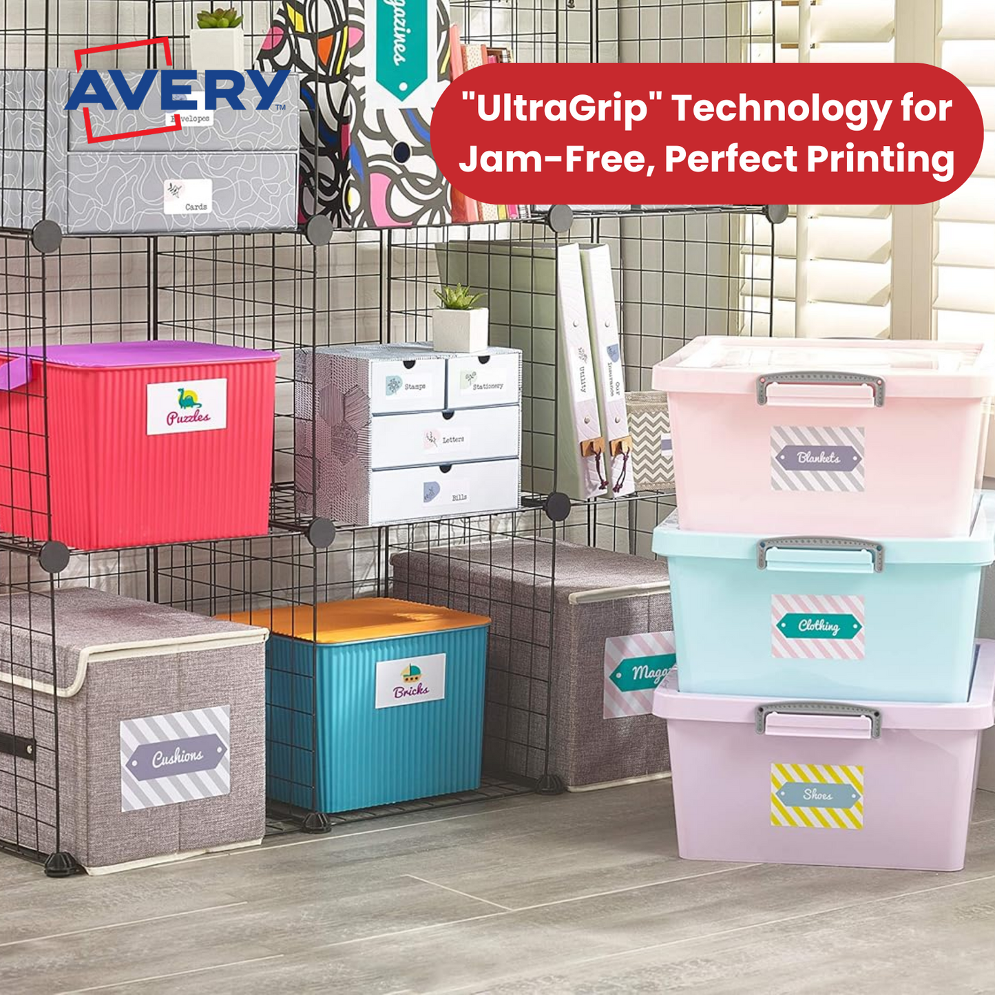 Avery 3483 Multipurpose Labels, 400 Per Pack 105 x 148 mm, Permanent - 1 to 5