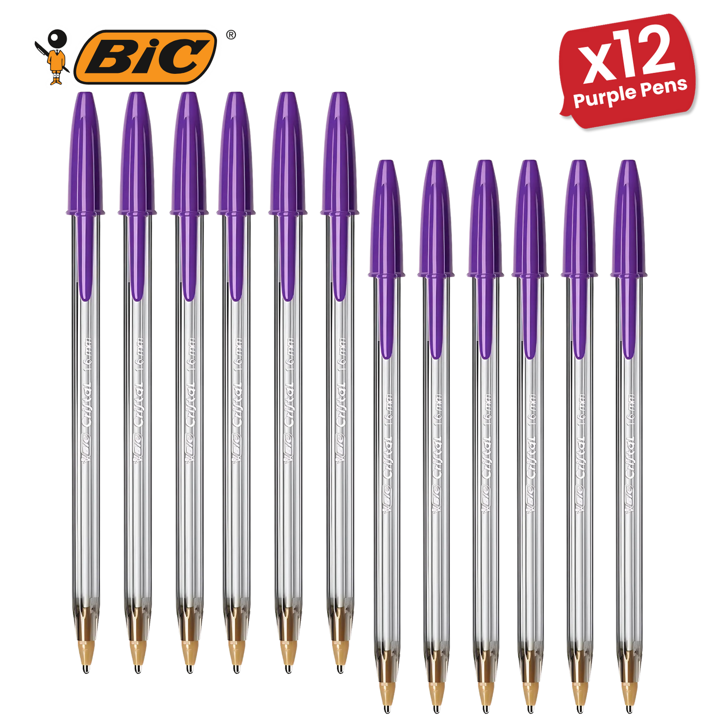 Bic Cristal Fun Ball Pen � Purple - Pack of 1