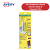 Avery L7784-25 Crystal Clear Labels, 25 per sheet, 210 x 297 mm - 1 to 5