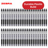 Zebra Smooth  Ballpoint Pen Black Z Grip Retractable Pen 1.0mm Medium Point Biro for School Office (Pack of 50)