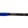 STAEDTLER LUMOCOLOR PERMANENT PENS FINE BLUE - Pack of 3