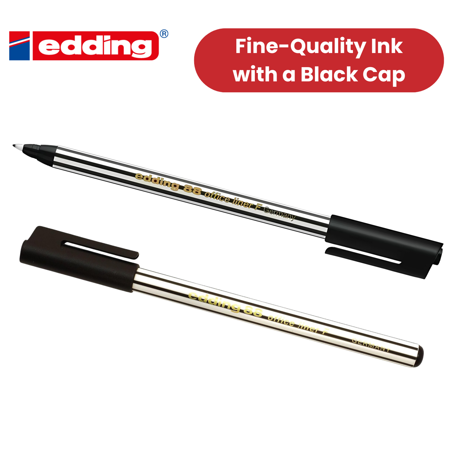 Edding 88 Office Liner Pen Black - Pack of 1 - 1 to 30 Packs