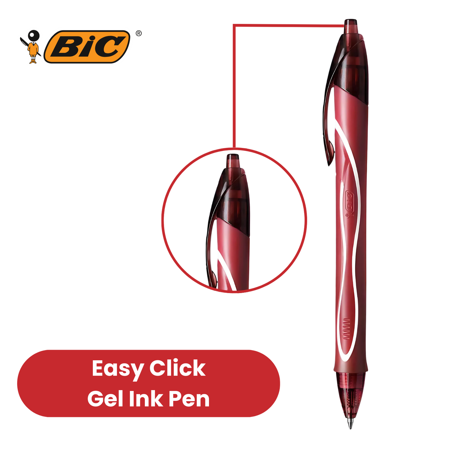 BIC Gel-ocity Quick Drying Gel Pen, Assorted Colours, 3 Pack