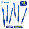 Pilot G-207 Retractable Gel Rollerball Medium Value Pack Blue (Pack of 6)