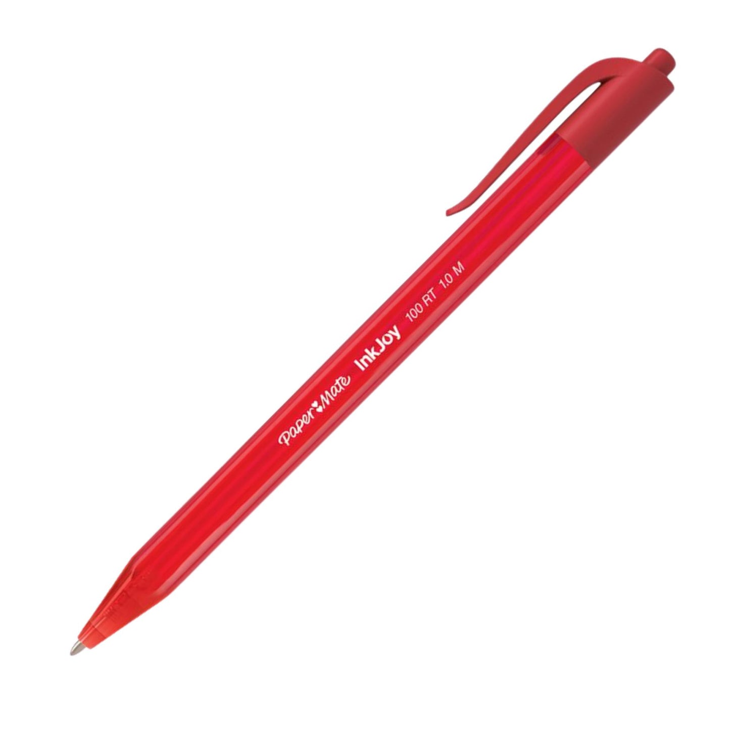 Paper Mate InkJoy Red Pen - 0.5mm Retractable Ballpoint Pen for Notes & Planners