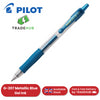 Pilot G-207 Retractable Gel 0.7 mm Medium Point Rollerball Pen - Metallic Blue