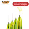 Bic 4 Colours Fluo Retractable Ballpoint Pen - Pack of 1